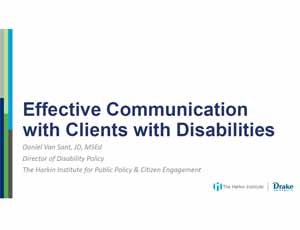 ILA - communication with clients with disabilities